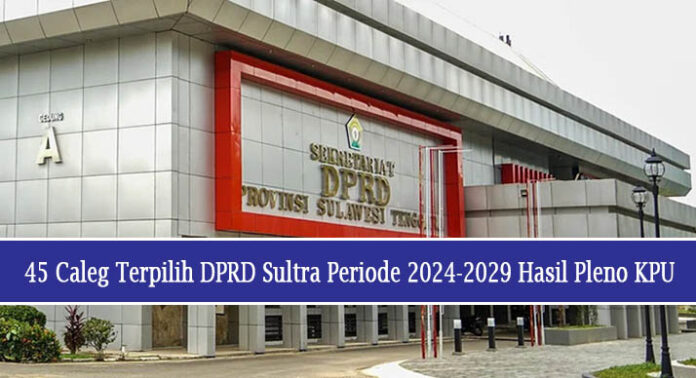 Caleg Terpilih Dprd Sultra Periode Hasil Pleno Kpu