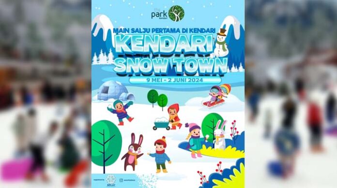 Kendari Snow Town Hadir di The Park Kendari, Nikmati Sensasi Main Salju